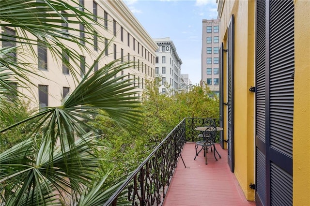 view of balcony