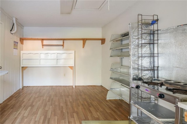 interior space with wood-type flooring