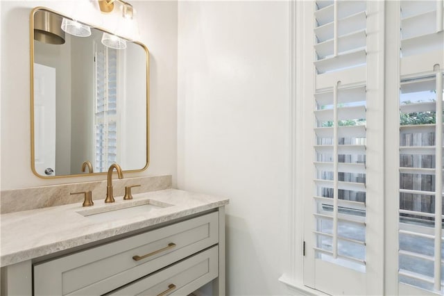 bathroom with vanity