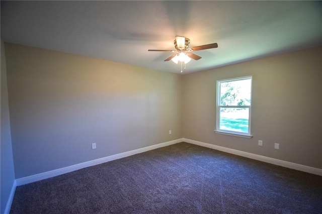 view of carpeted empty room