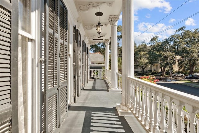 view of balcony