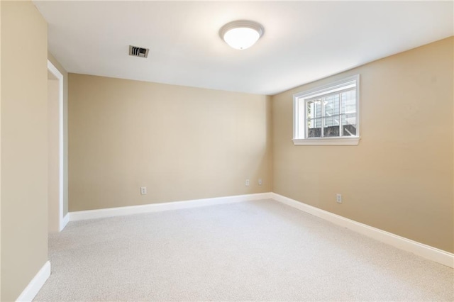 empty room with light carpet