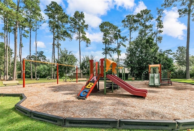 view of jungle gym