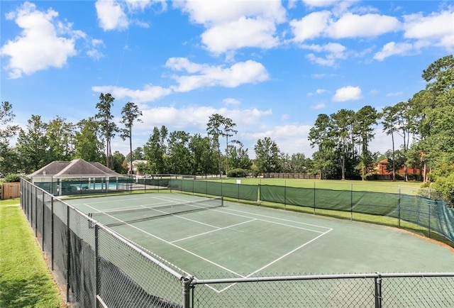 view of sport court