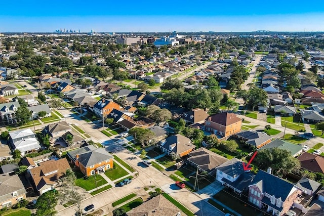 4520 Alphonse St, Metairie, LA 70006 - aerial view of property's location with nearby suburban area