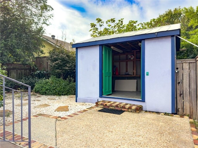 view of outbuilding