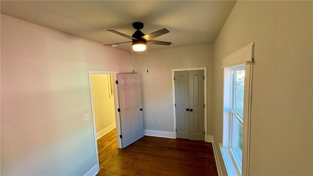 interior space featuring dark hardwood / wood-style floors