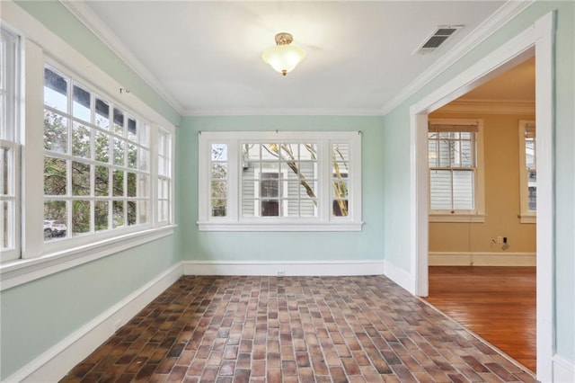 unfurnished sunroom with plenty of natural light