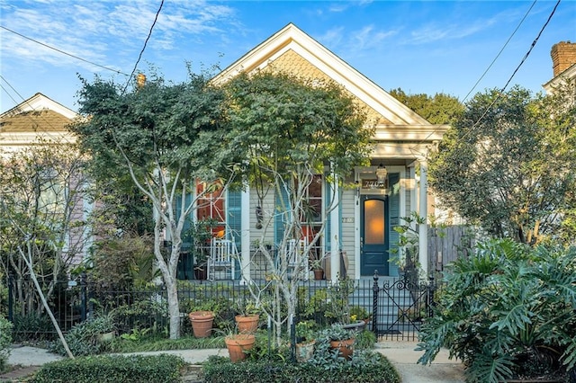 view of front of home