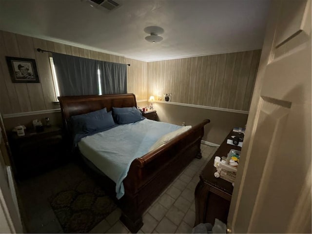 view of tiled bedroom