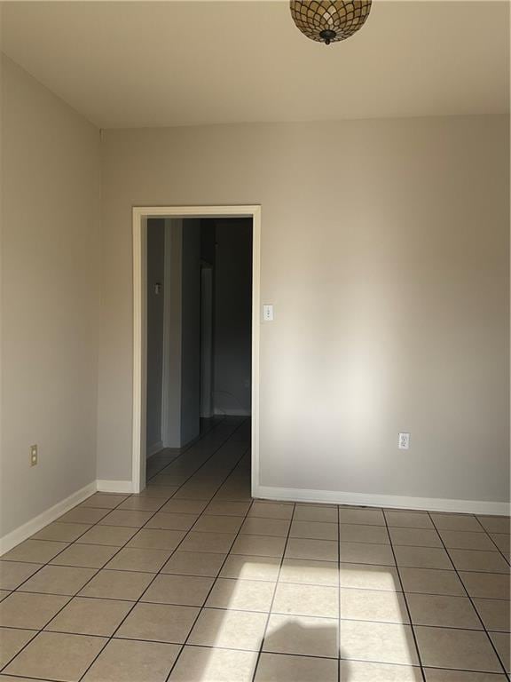 view of tiled empty room