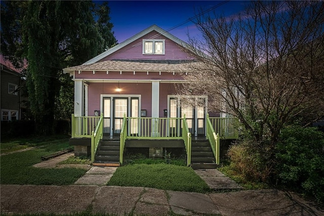 bungalow with a porch