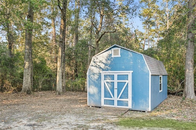 view of outdoor structure