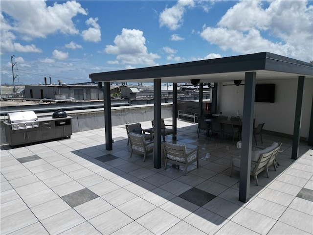 view of patio / terrace with grilling area