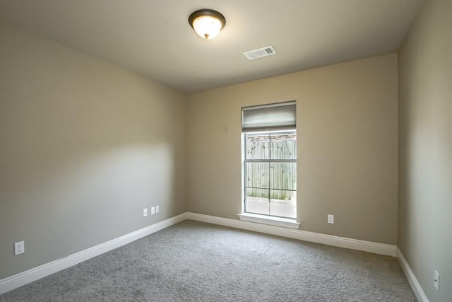 view of carpeted empty room