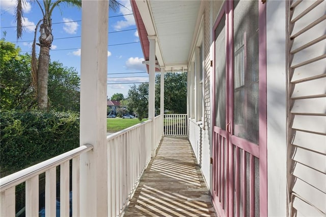 view of balcony