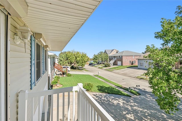 balcony with covered porch