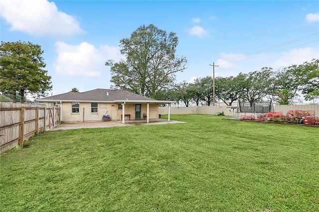 view of yard featuring a patio