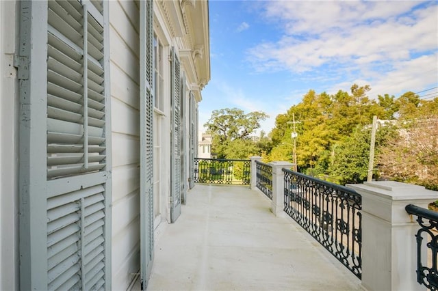 view of balcony