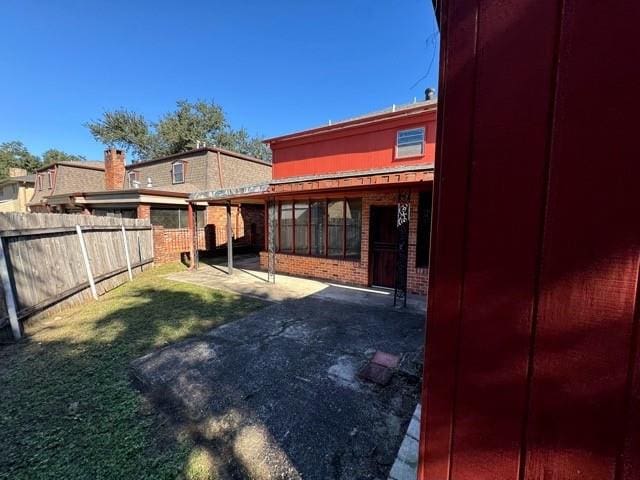 view of yard with a patio area