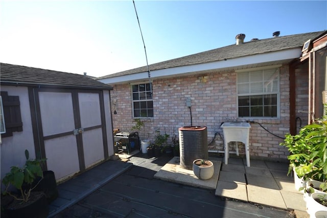 view of patio featuring cooling unit