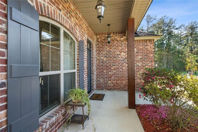 view of patio with covered porch