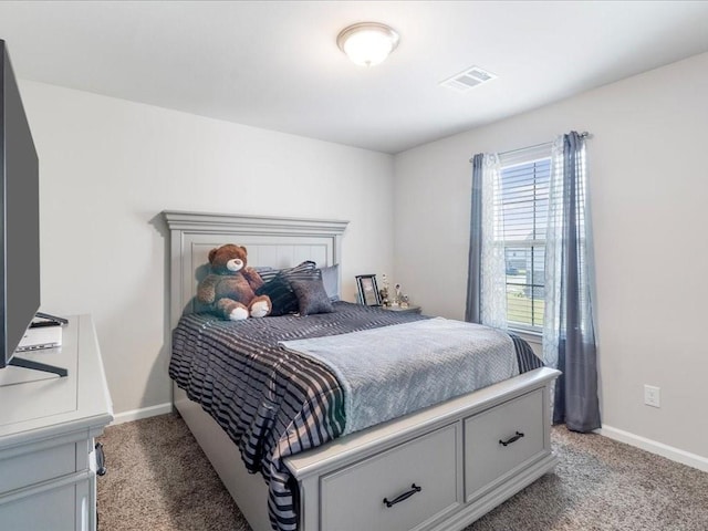 bedroom with carpet floors