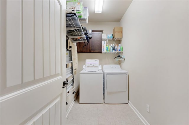 laundry area featuring independent washer and dryer