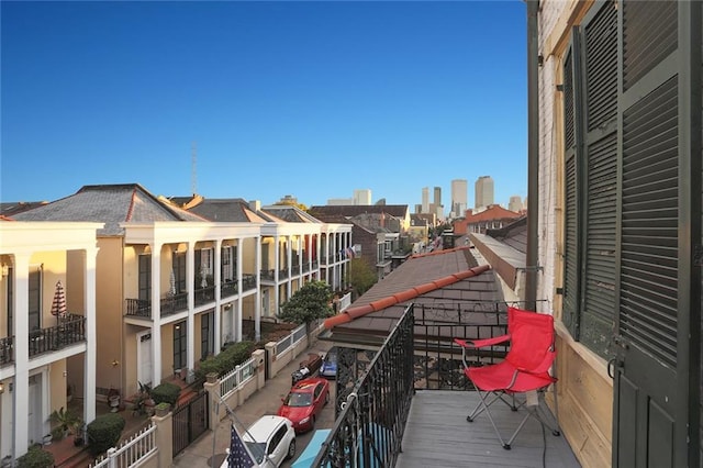 view of balcony