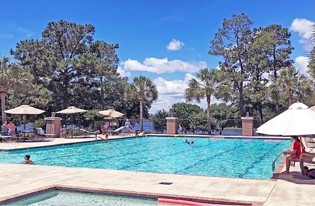 view of pool with a patio area