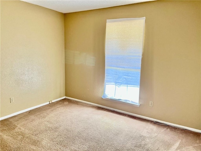 unfurnished room with carpet flooring