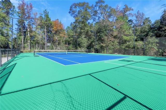 view of sport court with basketball court