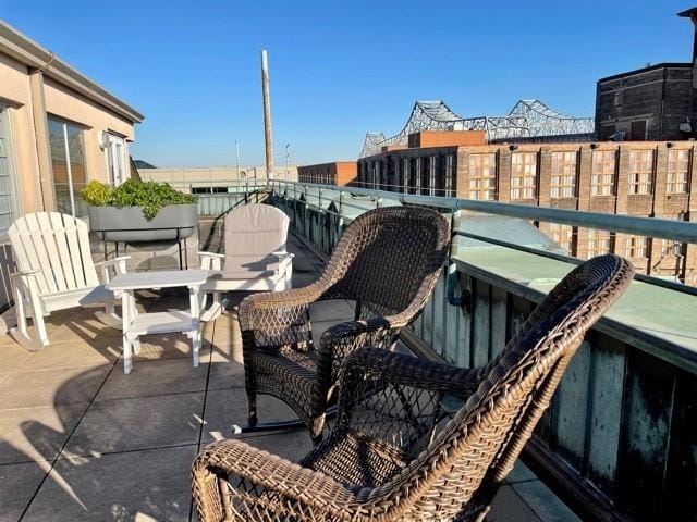 view of patio / terrace featuring a balcony