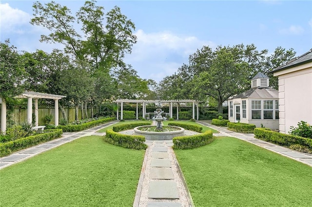 3832 Edenborn Ave, Metairie, LA 70002 - view of yard with a pergola