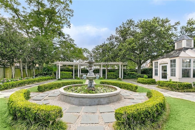 3832 Edenborn Ave, Metairie, LA 70002 - view of community featuring a pergola