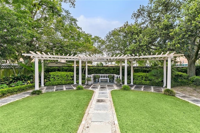 3832 Edenborn Ave, Metairie, LA 70002 - view of yard featuring a pergola
