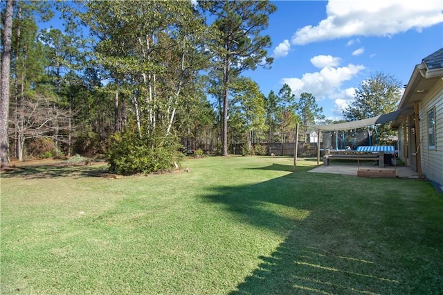 view of yard with a patio