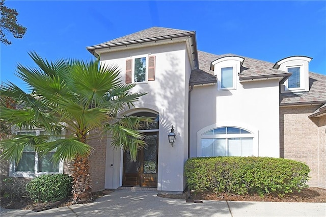 view of front of home with french doors