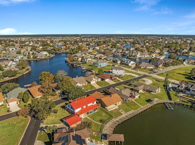 229 Constellation Dr, Slidell, LA 70458 - birds eye view of property featuring a water view and a residential view