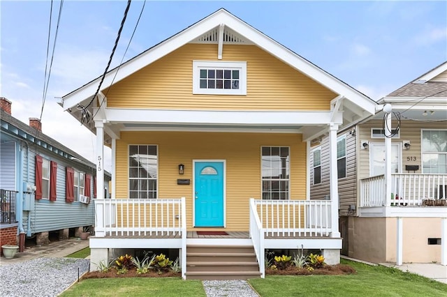 bungalow with a porch