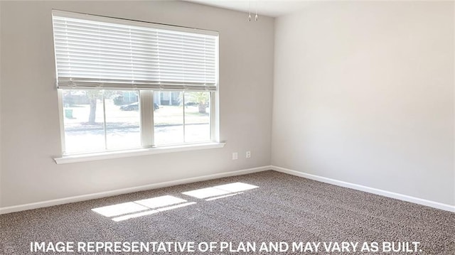 view of carpeted empty room