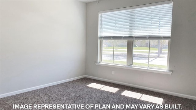 view of carpeted empty room