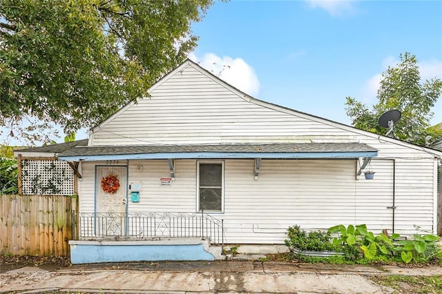 exterior space with a porch