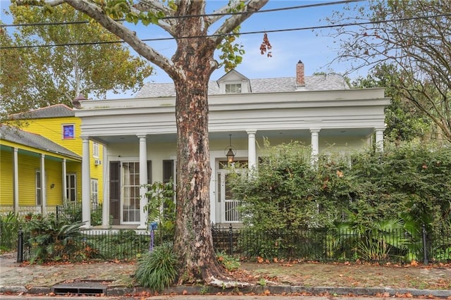 view of front of home with a porch