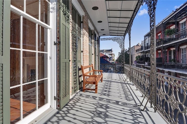 view of balcony