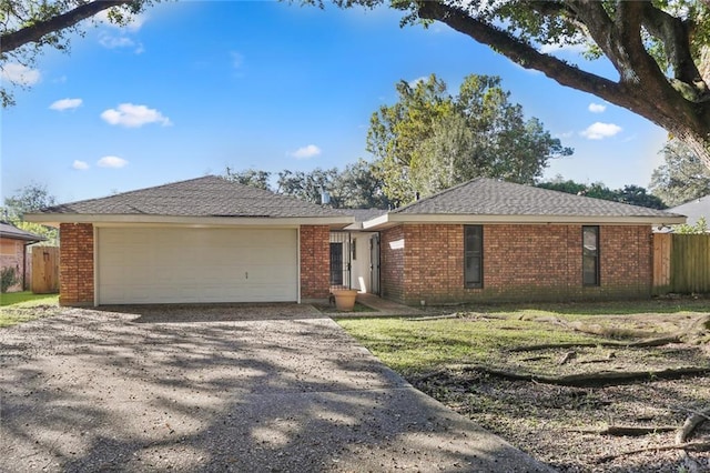 ranch-style house with a garage