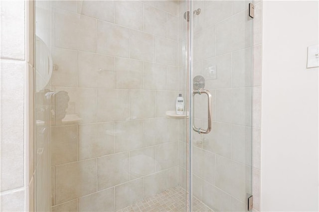 bathroom with an enclosed shower