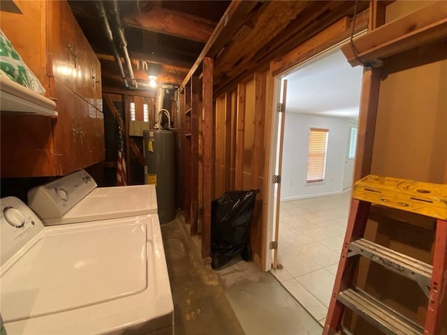 350 Carolyn Dr, Harahan, LA 70123 - laundry room with water heater and independent washer and dryer