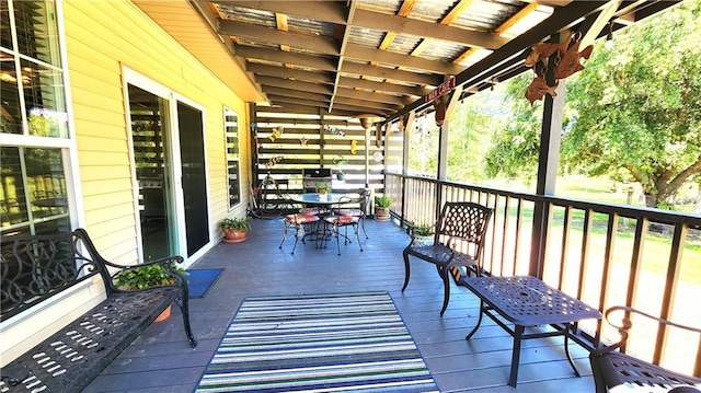 view of deck