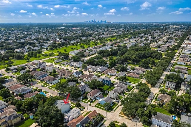 birds eye view of property